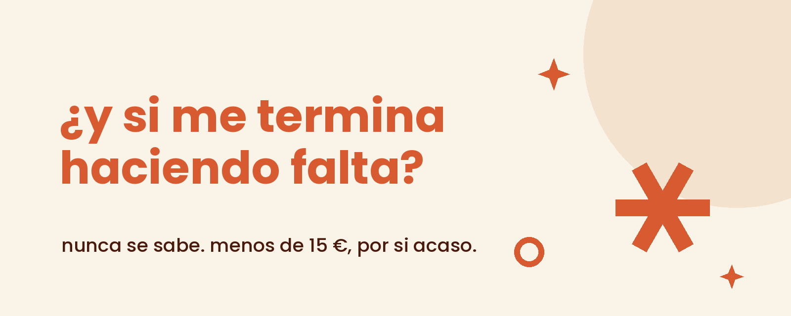 por si acaso